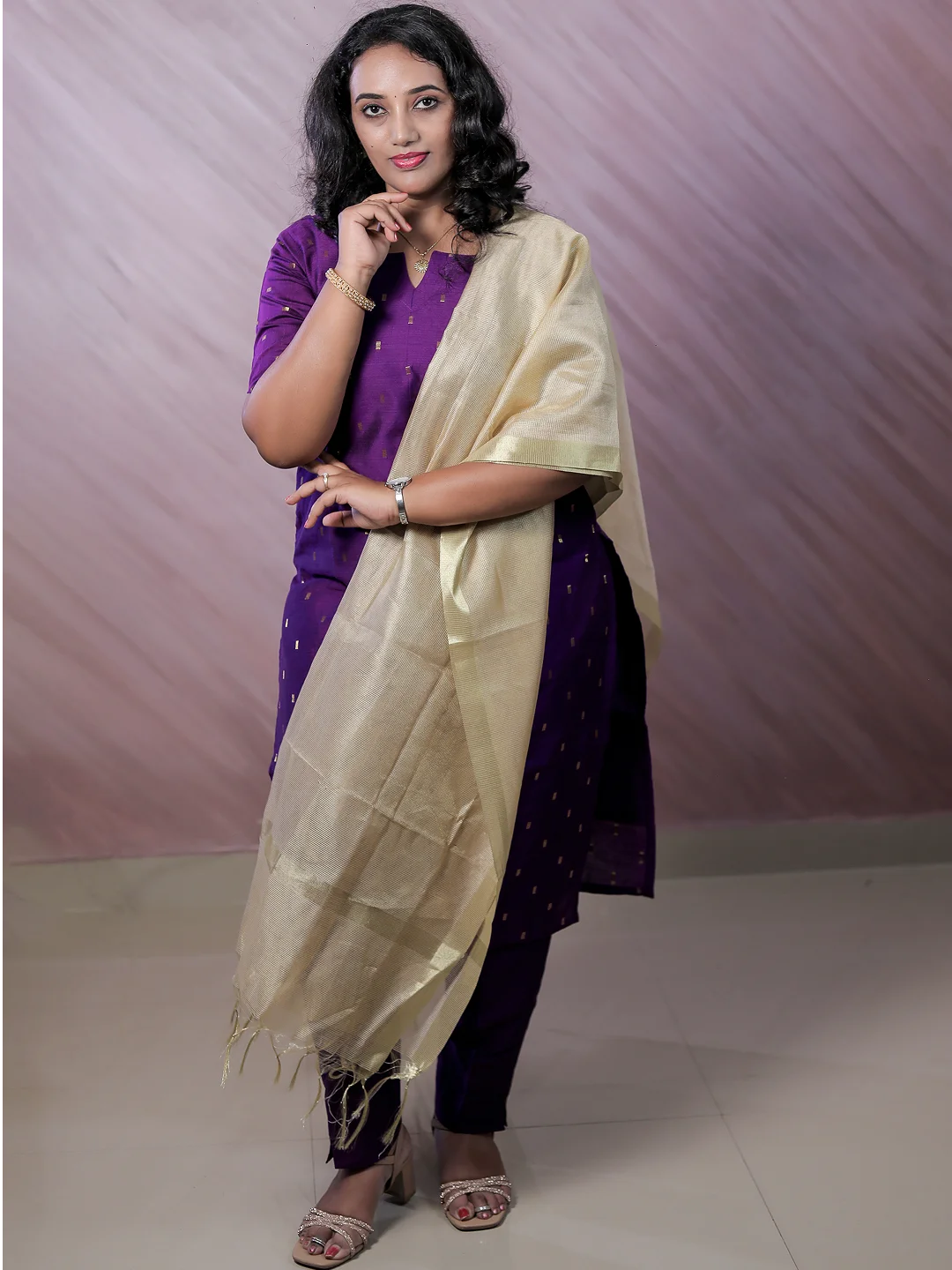 Classy Wear / Classy Kurti / Cord Set Pur - Image 3