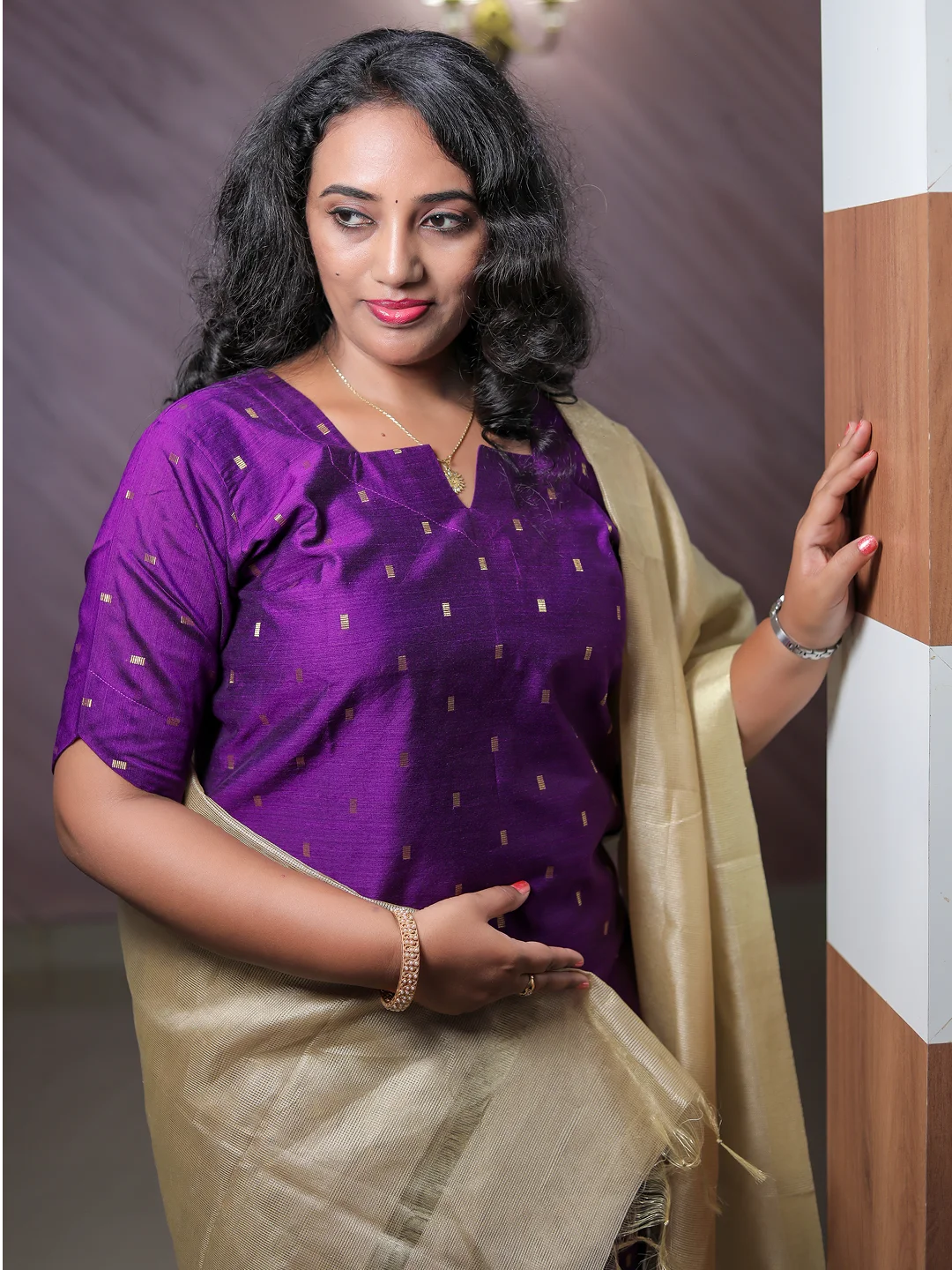 Classy Wear / Classy Kurti / Cord Set Pur - Image 4