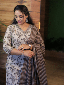 Comfy Salwar /  Brown 3PC