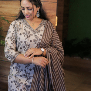 Comfy Salwar /  Brown 3PC